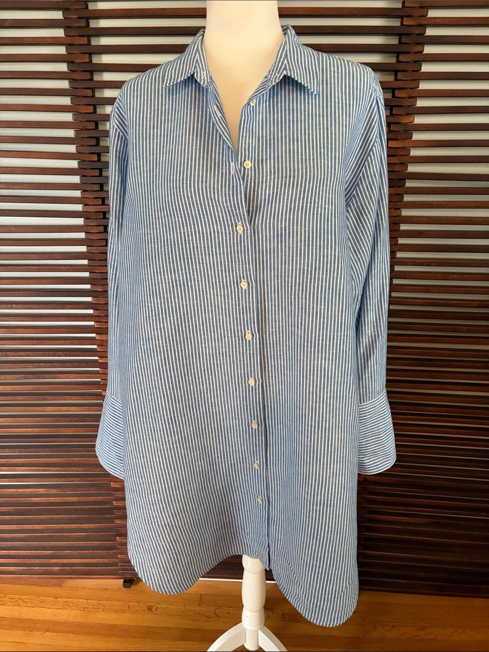🎉NEW LISTING!🎉J. Crew Blue Striped Shirt Dress